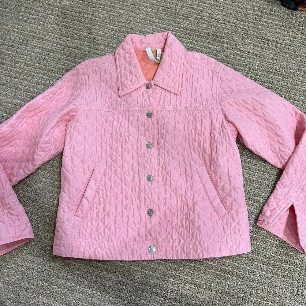 Vintage Baby Pink Quilted Coat